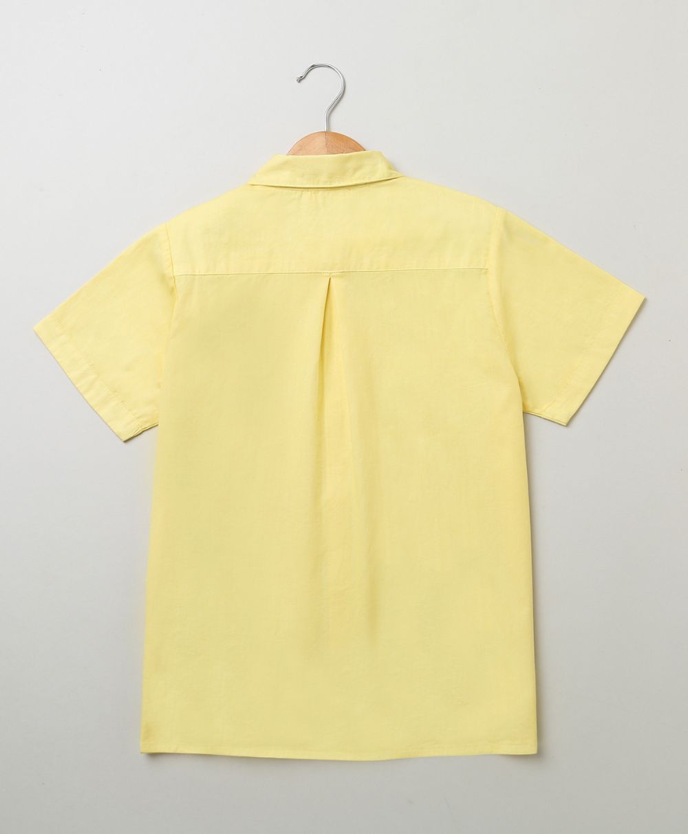 Embroidered Shirt - Yellow