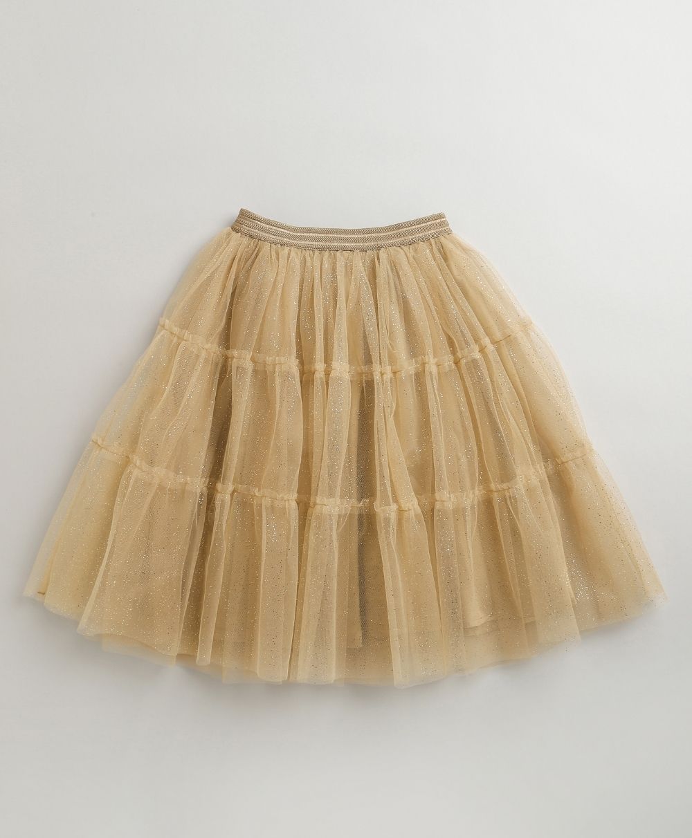 Jacquard peplum Top with Golden Twirl Lehenga Set- Golden