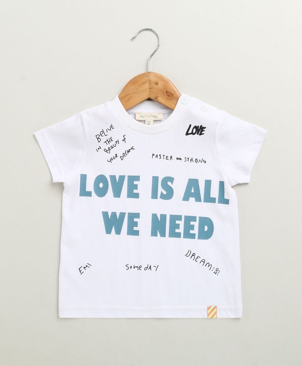 Little Love Manifesto T-shirt - Streetwear - White