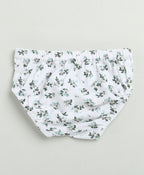 Black & Green Floral Print Organic Cotton Co-ord Set - White