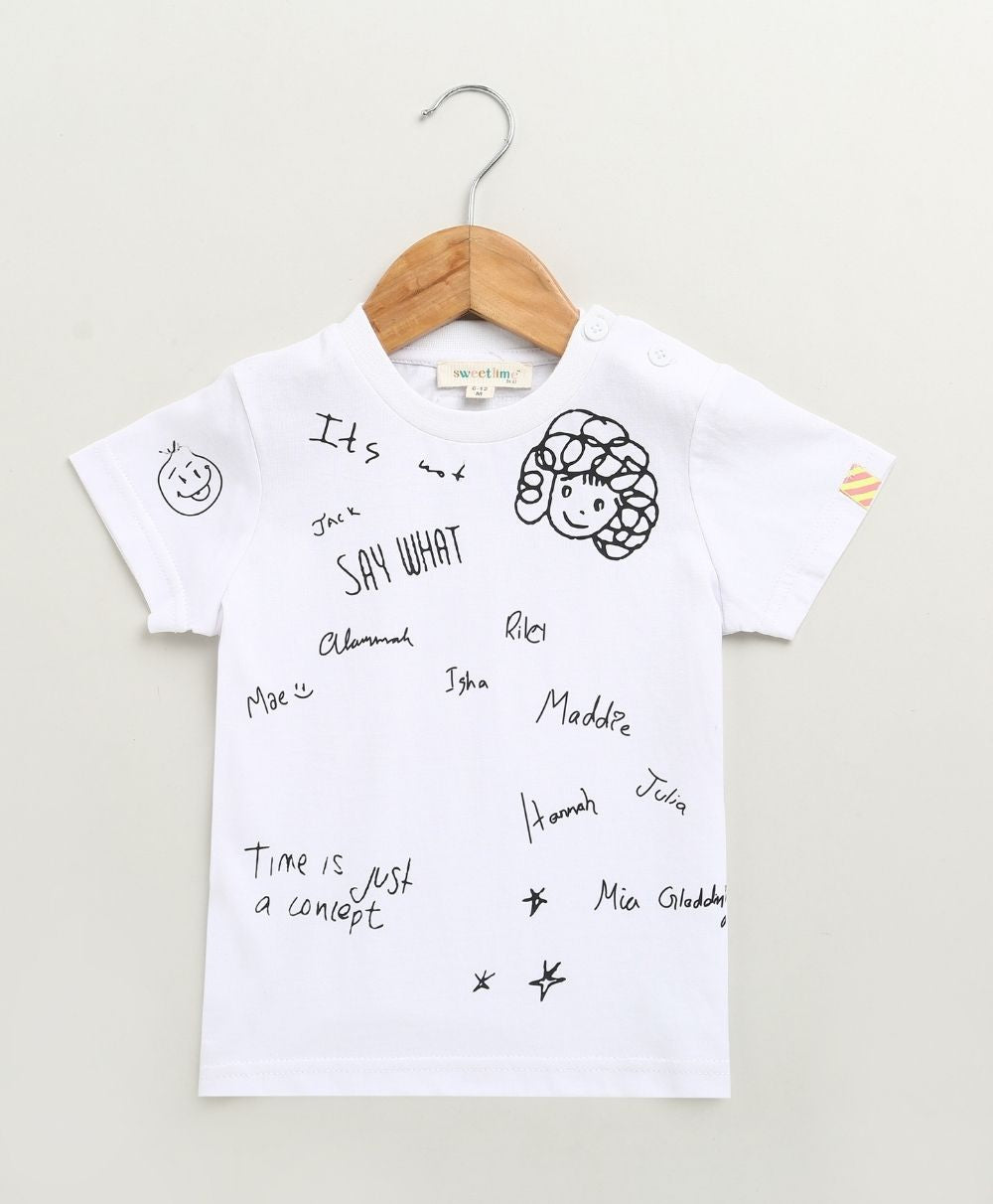 Doodle Daydream T-shirt - Streetwear - White