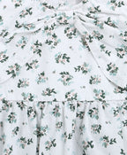 Black & Green Floral Print Organic Cotton Co-ord Set - White