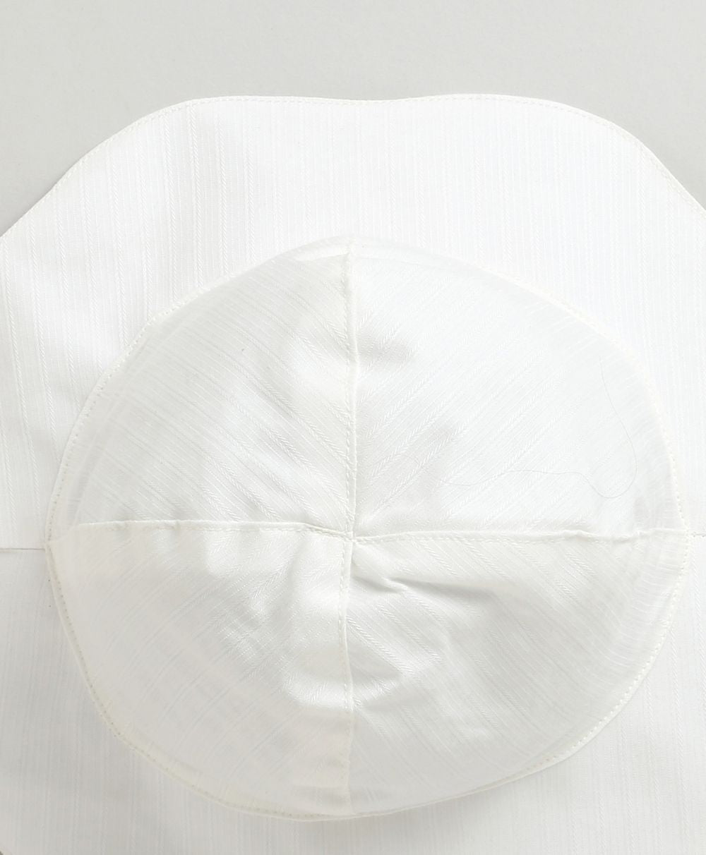 Soft White Baby Sun Hat - White
