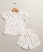 Sugar Blossom Organic Cotton Co-ord Set – White