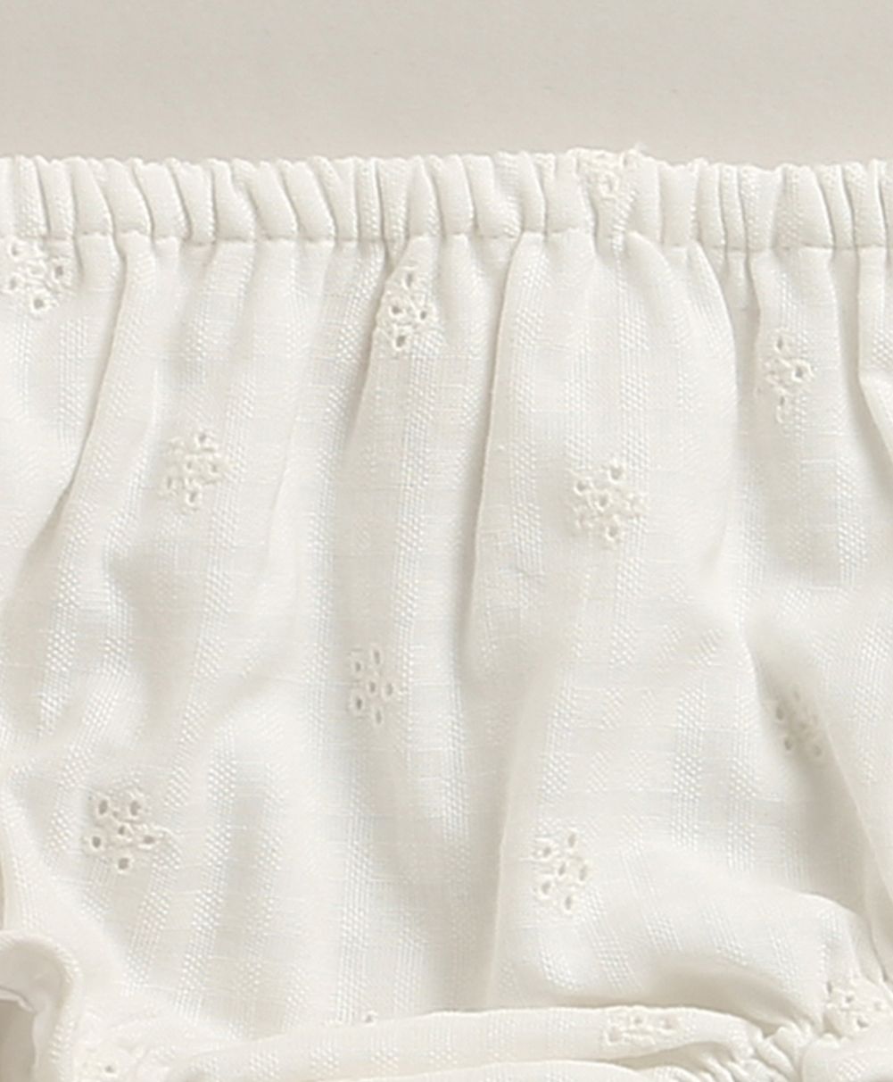 Meadow Mist Organic Cotton Floral Set – White