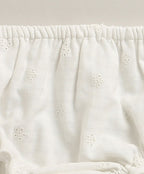 Meadow Mist Organic Cotton Floral Set – White