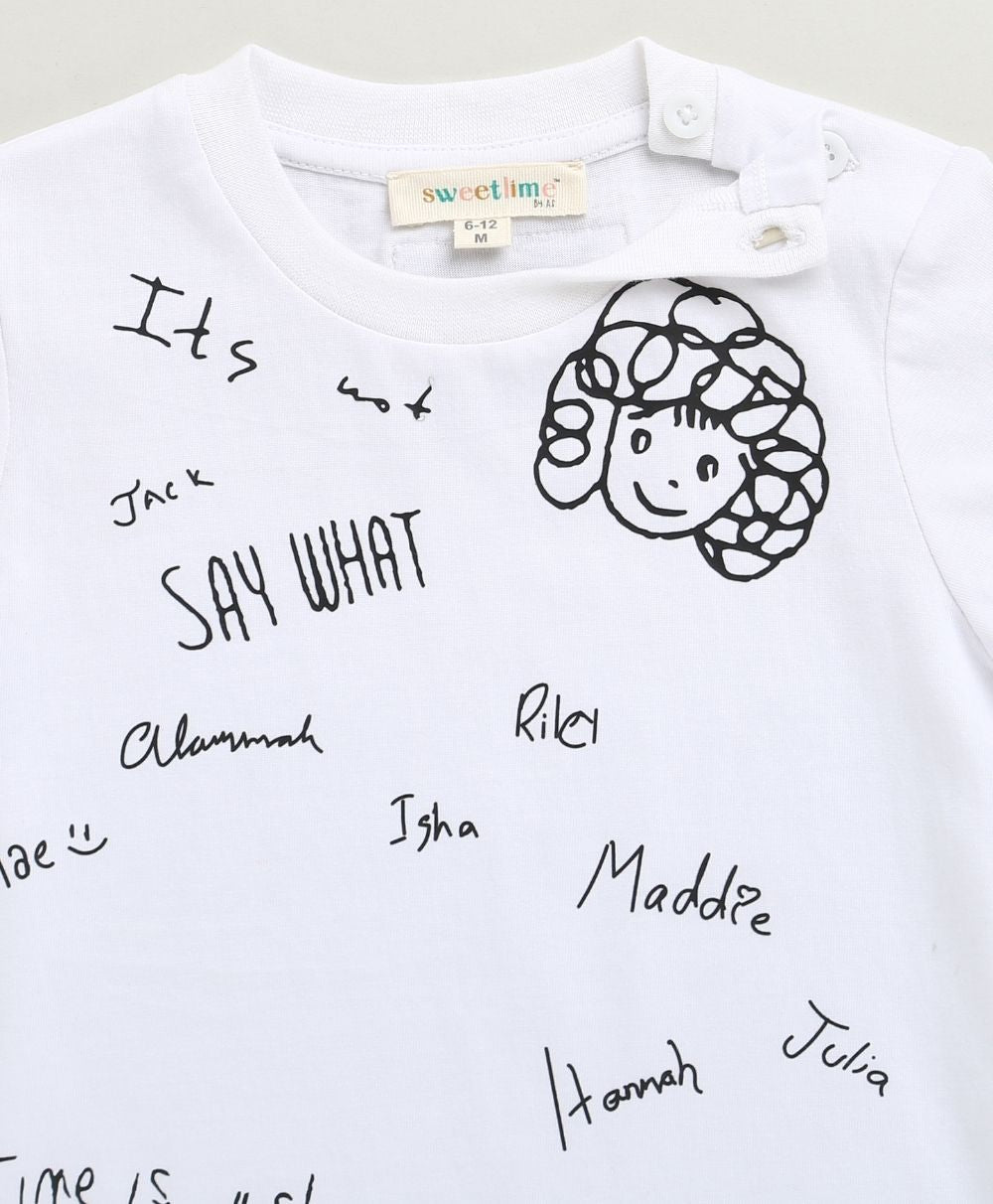 Doodle Daydream T-shirt - Streetwear - White