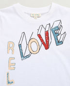 Love & Relax Graphic Cotton T-shirt - Streetwear - White
