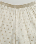 Ivory Bloom Lehenga Set - Ivory & Golden