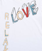 Love & Relax Graphic Cotton T-shirt - Streetwear - White