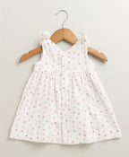 Cherry Petal Co-ord Set With A Hat - White