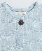 Baby Blue Sleeveless A-line Dress - Baby Blue
