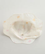 Cloud Petals Sun Hat - White