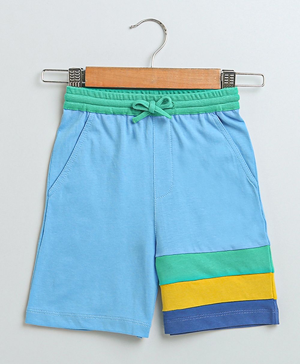 Unisex Colour Blocked Co-ord Set - Blue