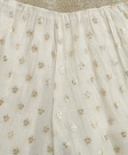 Ivory Bloom Lehenga Set - Ivory & Golden