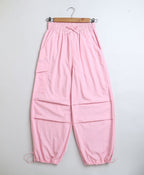 Solid Jacket with Cargo Pant 2 pcs Set - Baby Pink
