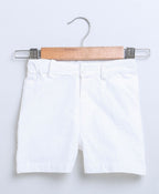 Cotton Slub Shorts - White
