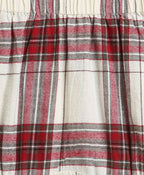 Classic Plaid Ruffle Sleeve Top and Shorts Co-ord Set - White &  Red