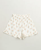Blossom Breeze Organic Cotton Summer Co-ord White Set with a Hairband - White