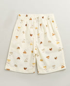 Zoom Safari Cotton Slub Co-ord  Set - Off-White