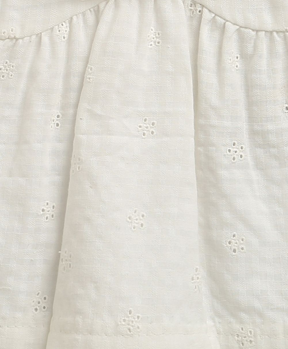 Meadow Mist Organic Cotton Floral Set – White