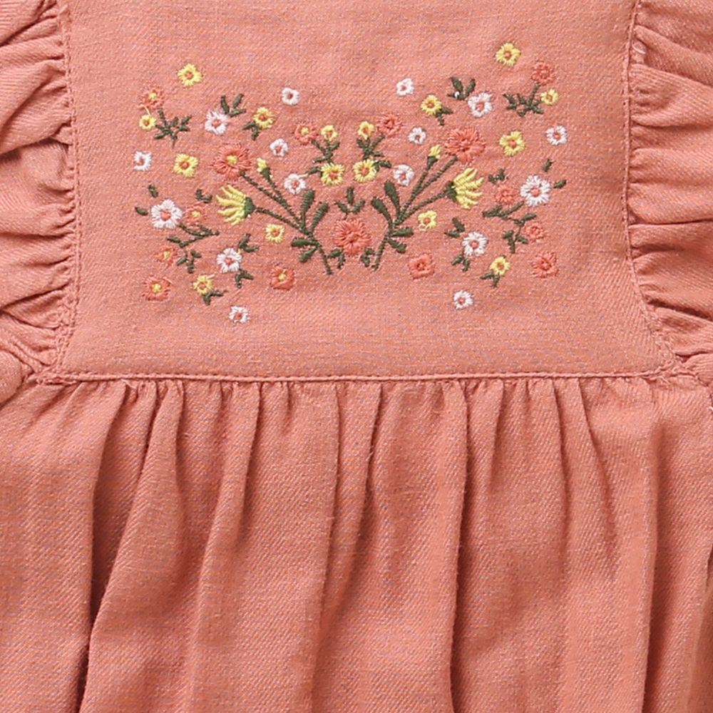 Dungaree with a White Body Suit - Rose Pink