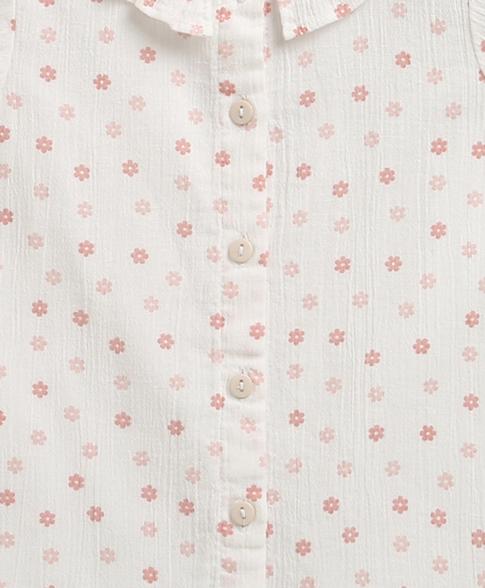 Sugar Blossom Organic Cotton Co-ord Set – White