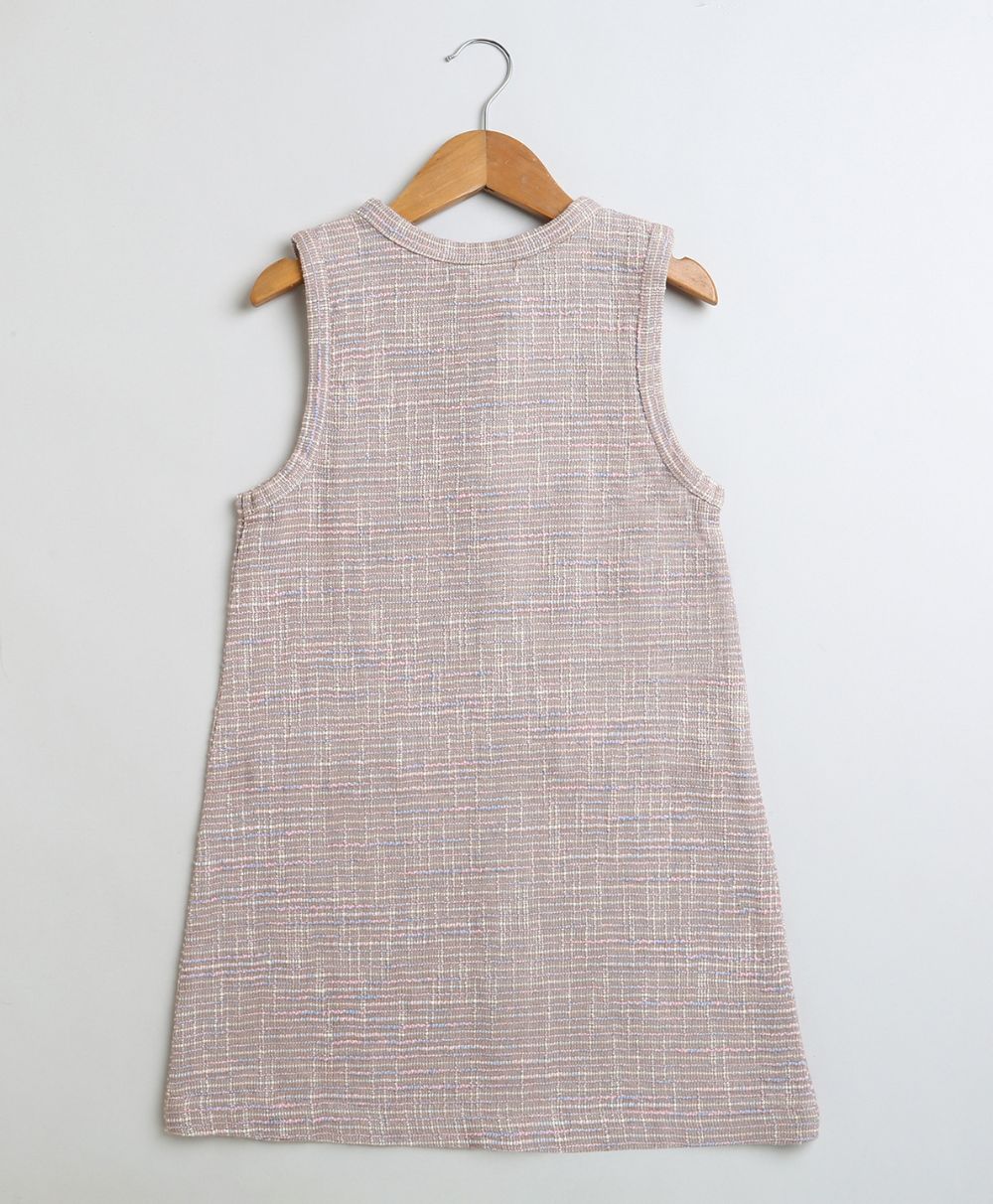 Dusty Pink Sleeveless A-line Dress - Dusty Pink
