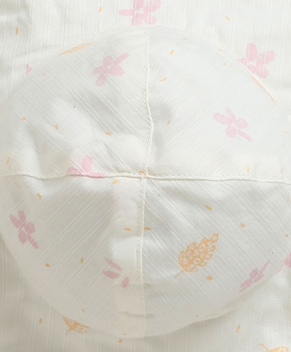 Cloud Petals Sun Hat - White