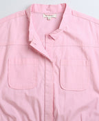 Solid Jacket with Cargo Pant 2 pcs Set - Baby Pink