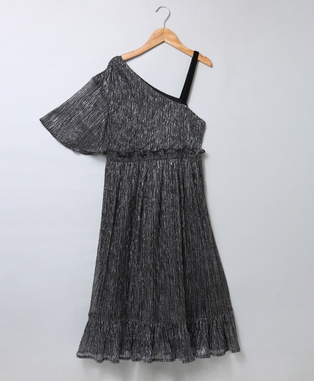 Off-shoulder Dress - Black