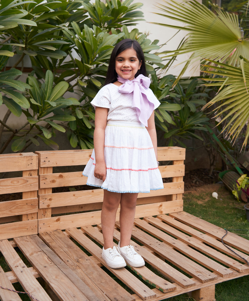 Organic Cotton Skirt - White