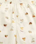 Zoom Safari Cotton Slub Co-ord  Set - Off-White