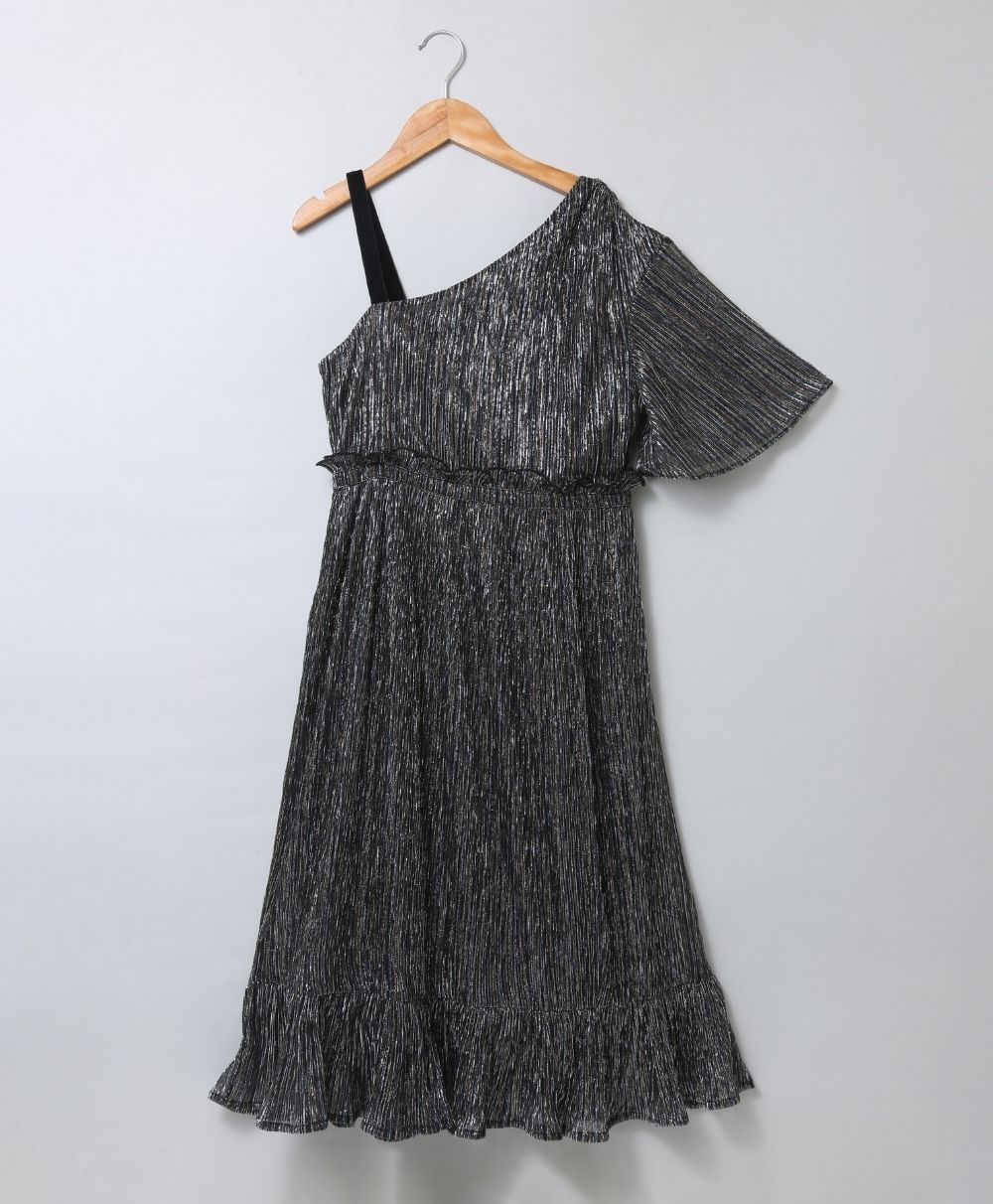 Off-shoulder Dress - Black