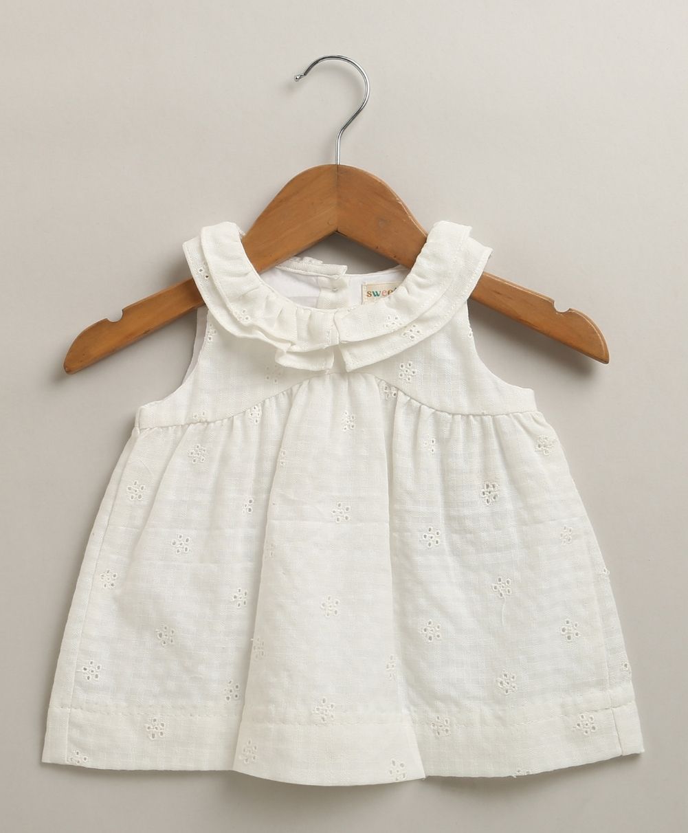 Meadow Mist Organic Cotton Floral Set – White