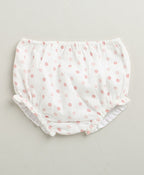 Cherry Petal Co-ord Set With A Hat - White
