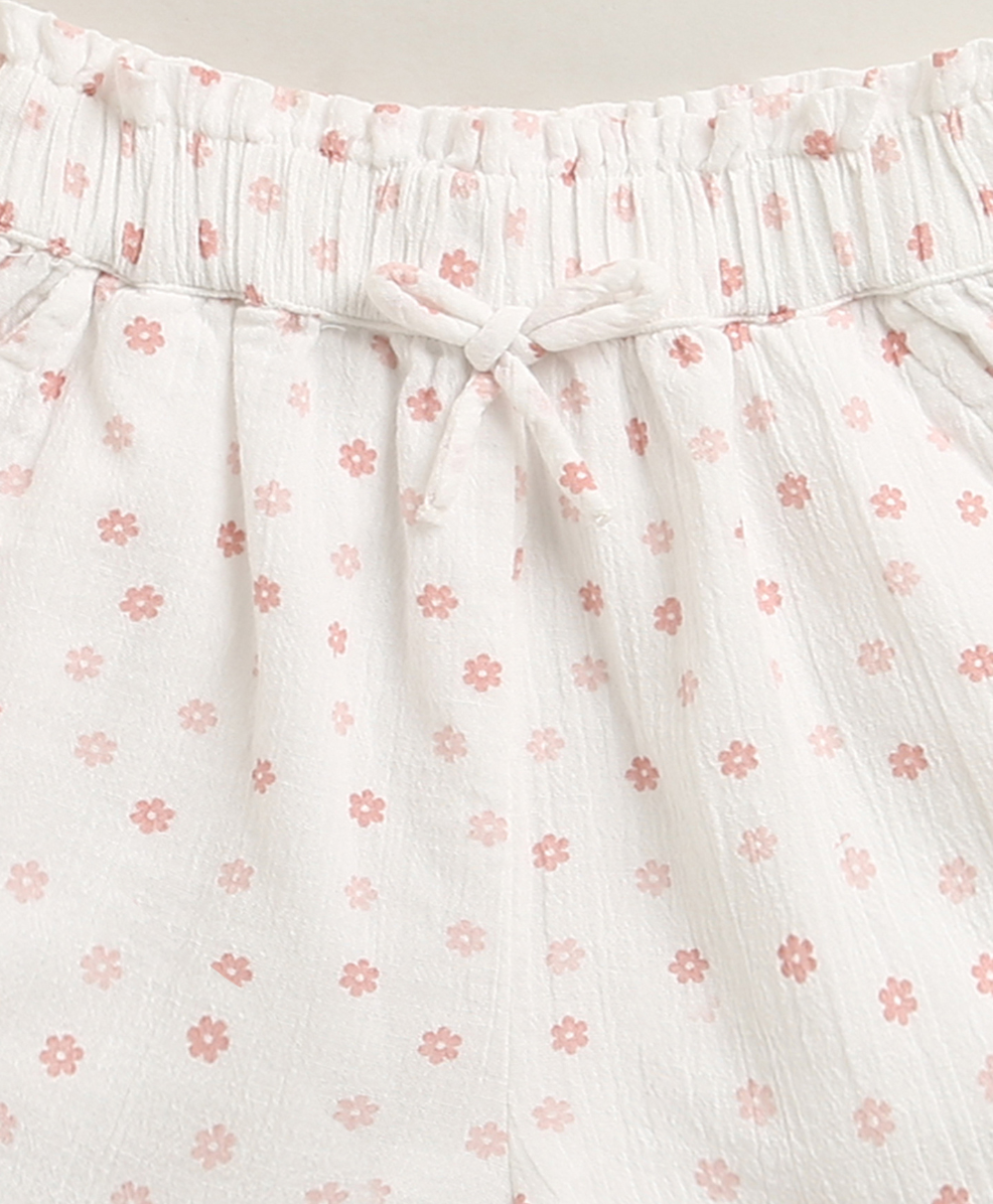 Sugar Blossom Organic Cotton Co-ord Set – White