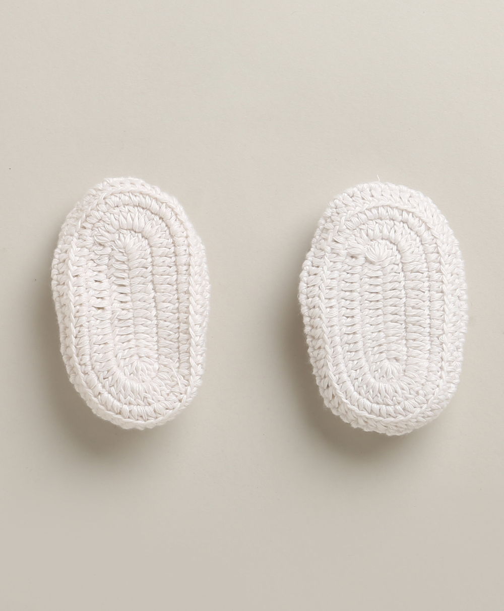 Crochet Baby Boots – White (0–12 Months)