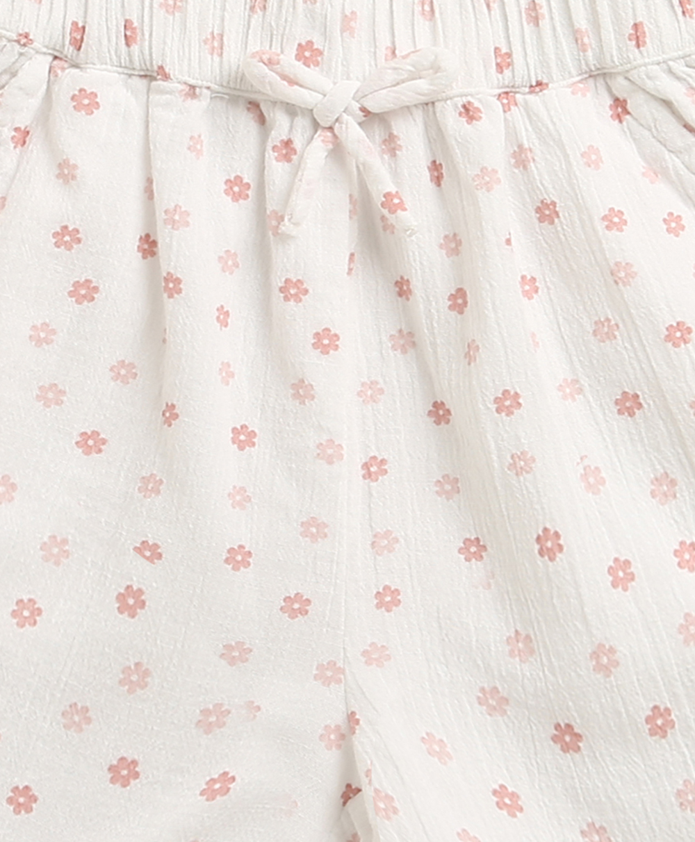 Sugar Blossom Organic Cotton Co-ord Set – White