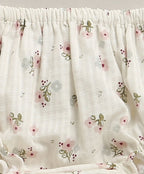 Sweet Meadow Organic Cotton Bloom Set – White