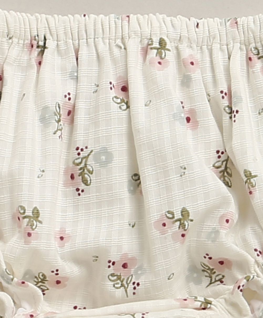 Sweet Meadow Organic Cotton Bloom Set – White