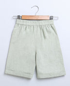 Cotton Slub Shorts - Green