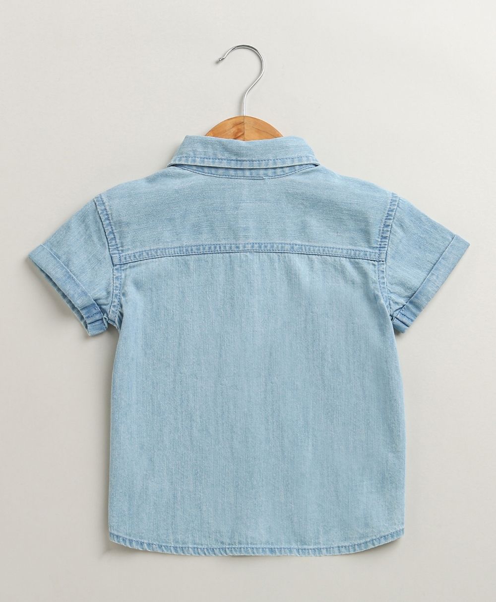 Baby Boys'  Denim and Beige Set - Blue & Beige
