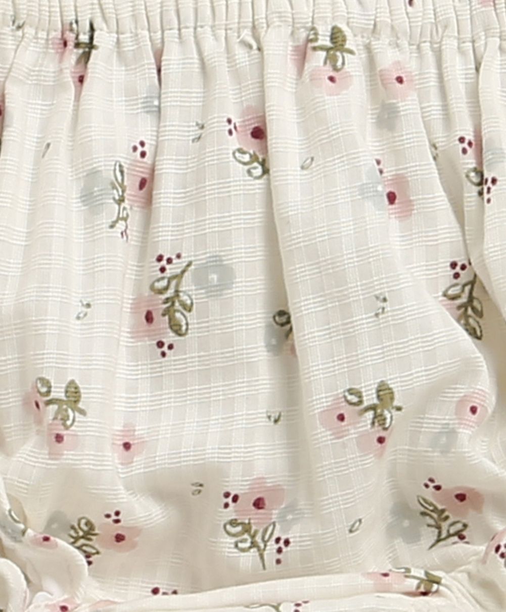 Sweet Meadow Organic Cotton Bloom Set – White
