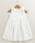 Daisy Breeze Organic Cotton Co-ord Set With a Hat - White