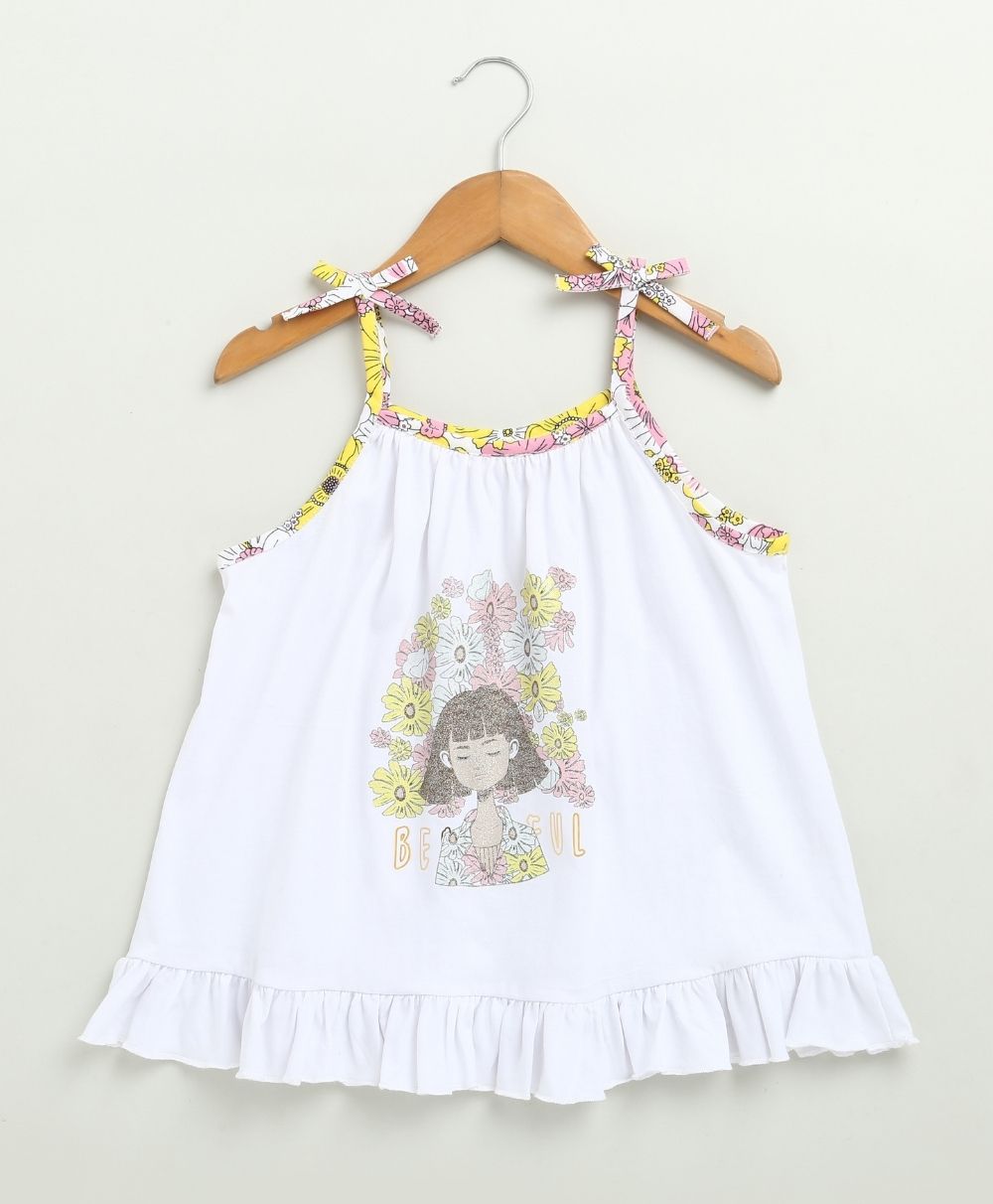 Floral Print Co-ord Set - White & Multicoloured