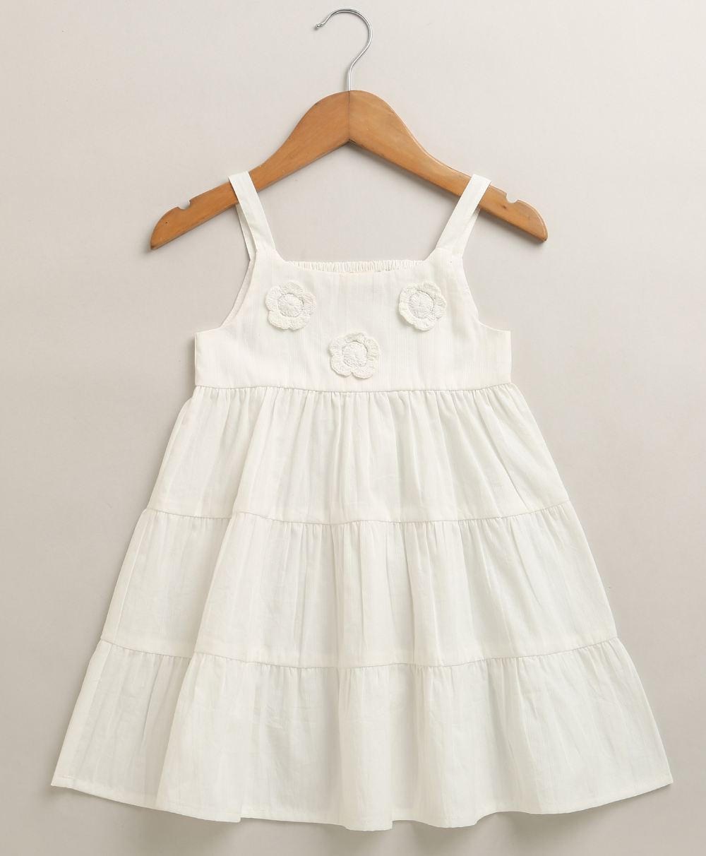 Snowdrop Sweetheart Organic Cotton Dress – White