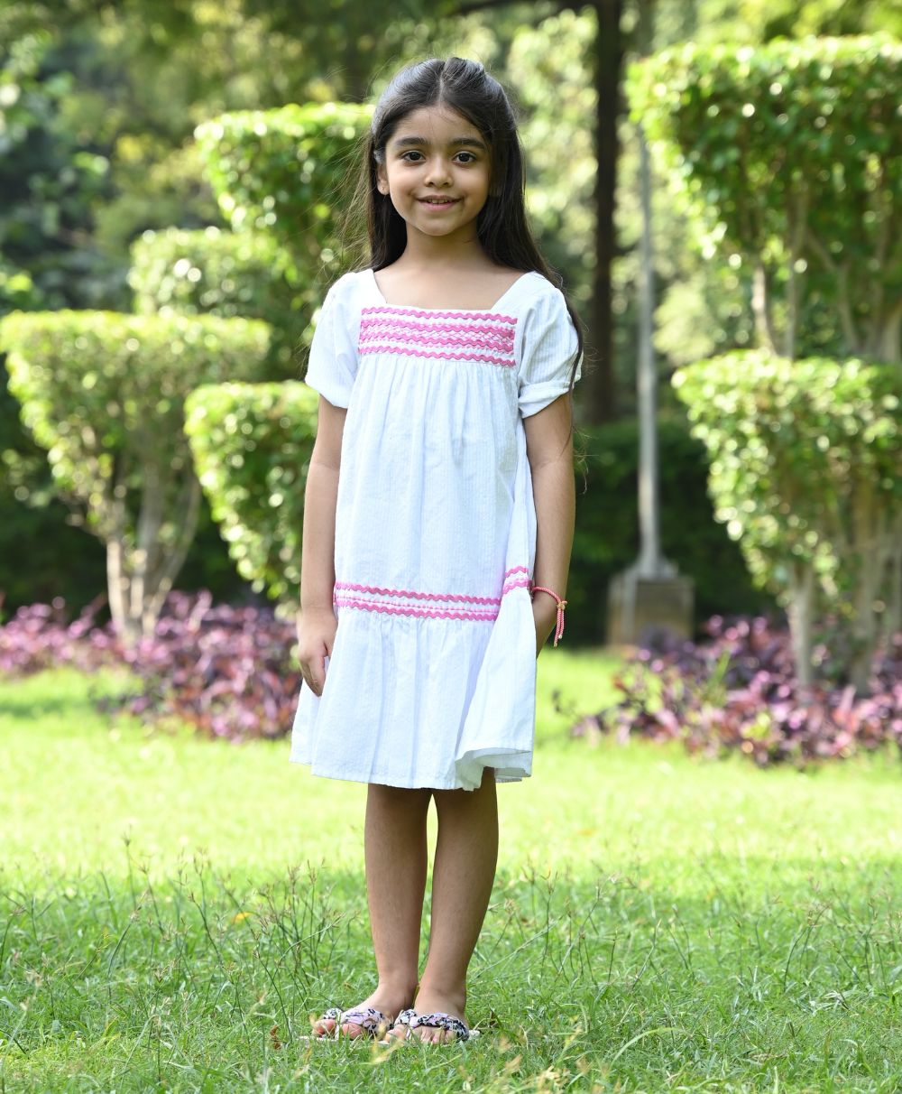 Cotton Dress - White