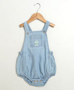 Unisex Denim Koala Print Romper - Blue