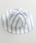 Unisex Skyline Stripe Sun Hat - Blue & White